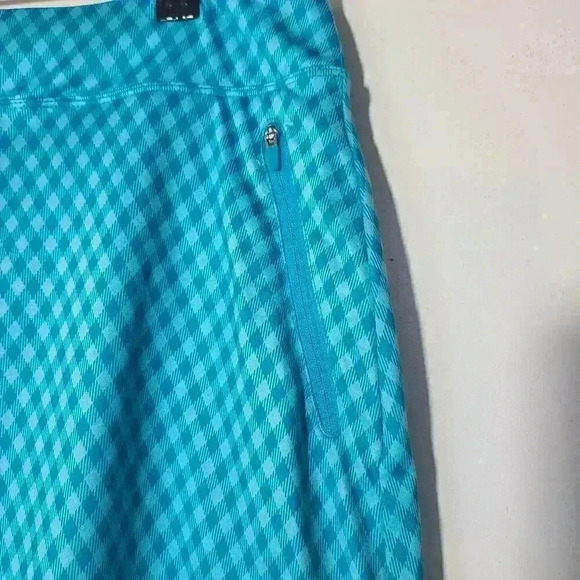 Nike Golf Tour Performance Dri-Fit Turquoise Gingham Sz L - Picture 4 of 7